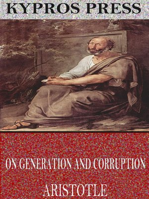 cover image of On Generation and Corruption